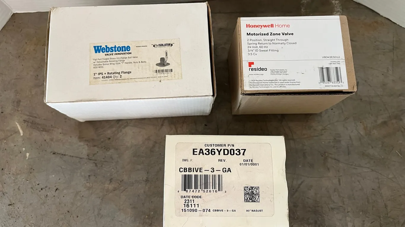 (3) Assorted Valves