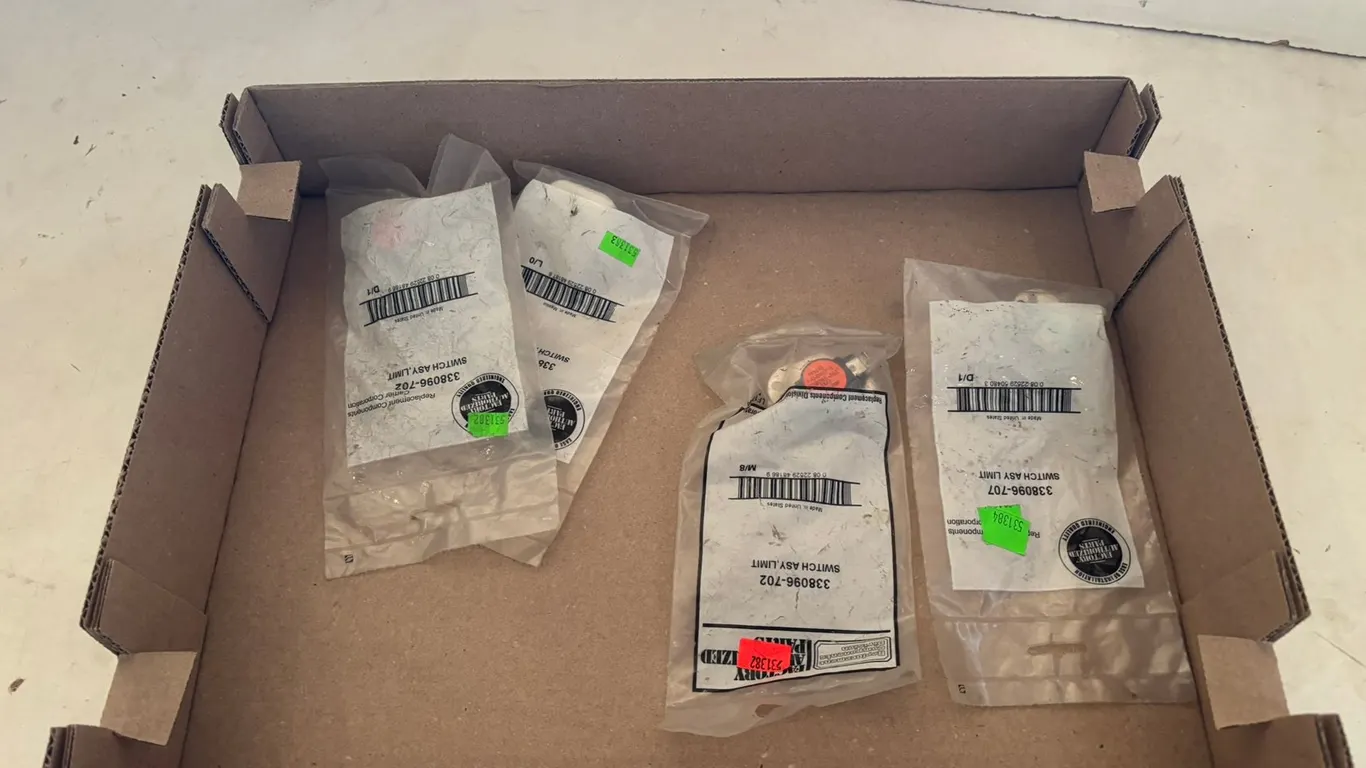 (4) Factory Authorized Parts, Limit Switch Asy