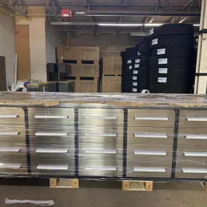 NEW 10FT 15 DRAWERS AND 2 CABINETS STAINLESS STEEL WORKBENCH