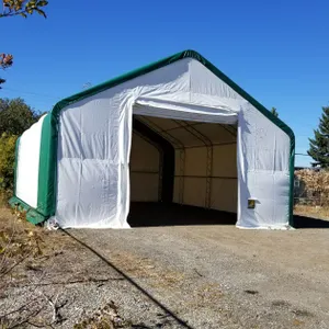 NEW 30X40X20 DOUBLE TRUSS 17OZ PVC STORAGE BUILDING