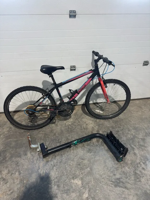 Bike with bike transportation rack