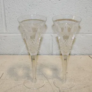 Waterford Millenium Crystal Toasting Flutes