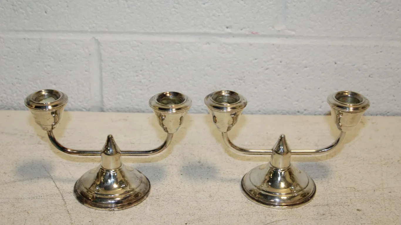 Sterling Silver Candelabras