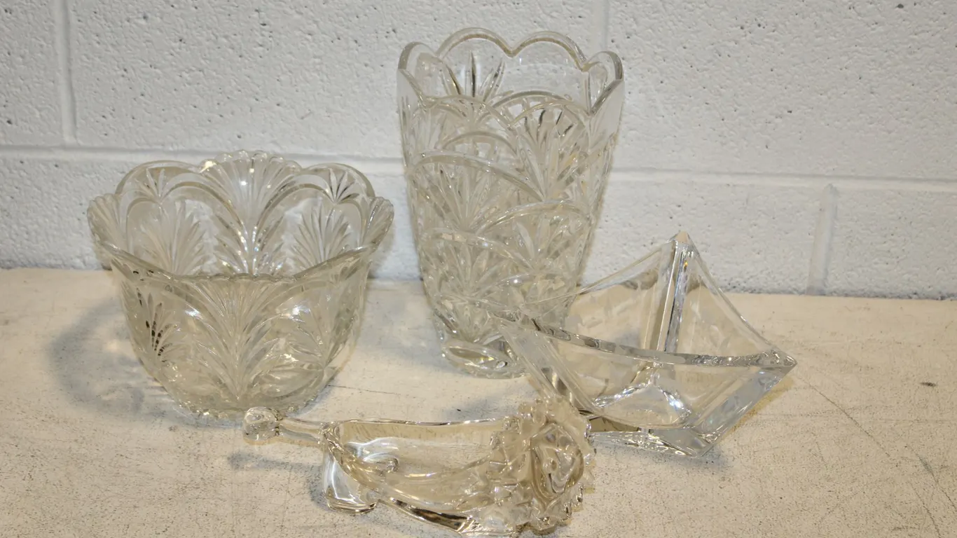 Crystal Bowls & Vase