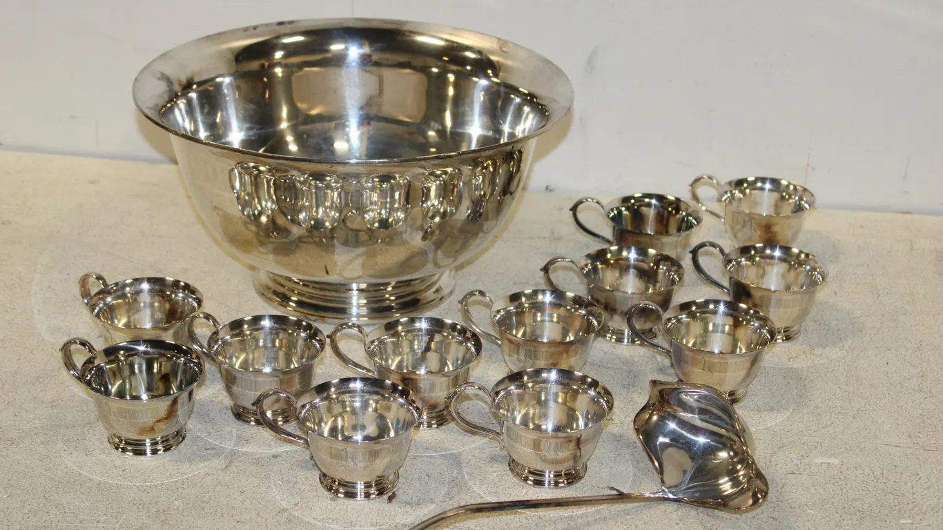 Silver Plate Punch Set