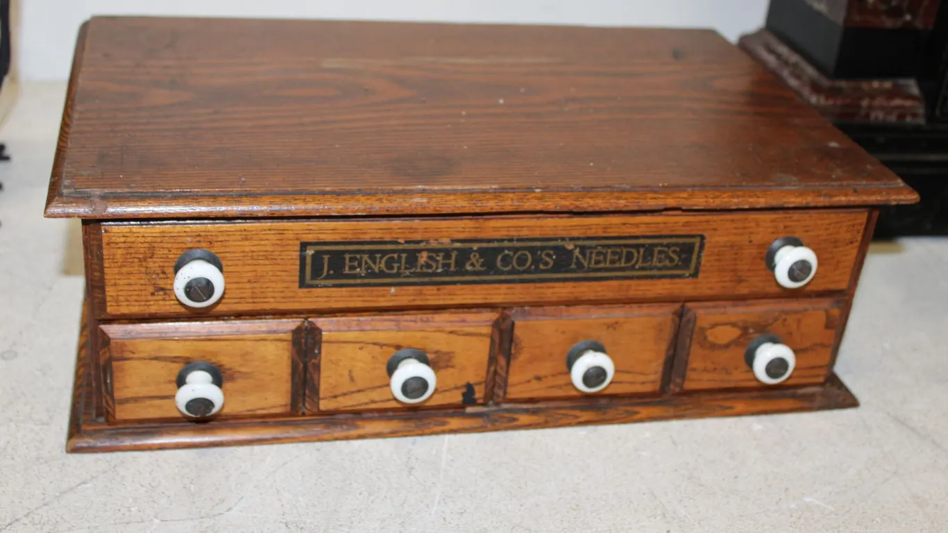 J. English Needle Cabinet