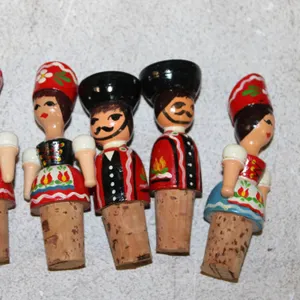 Folk Art Cork Stoppers