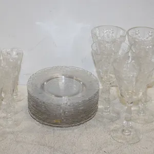 Crystal Stemware & Plates