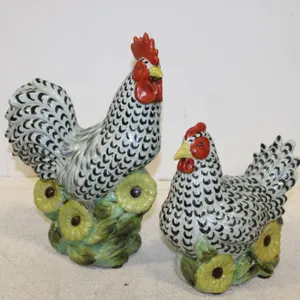 Rooster & Hen Figurines