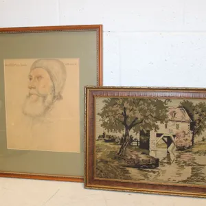 Portrait & Textile Panel