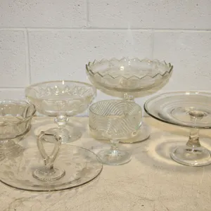 Glass Pedestal Serveware