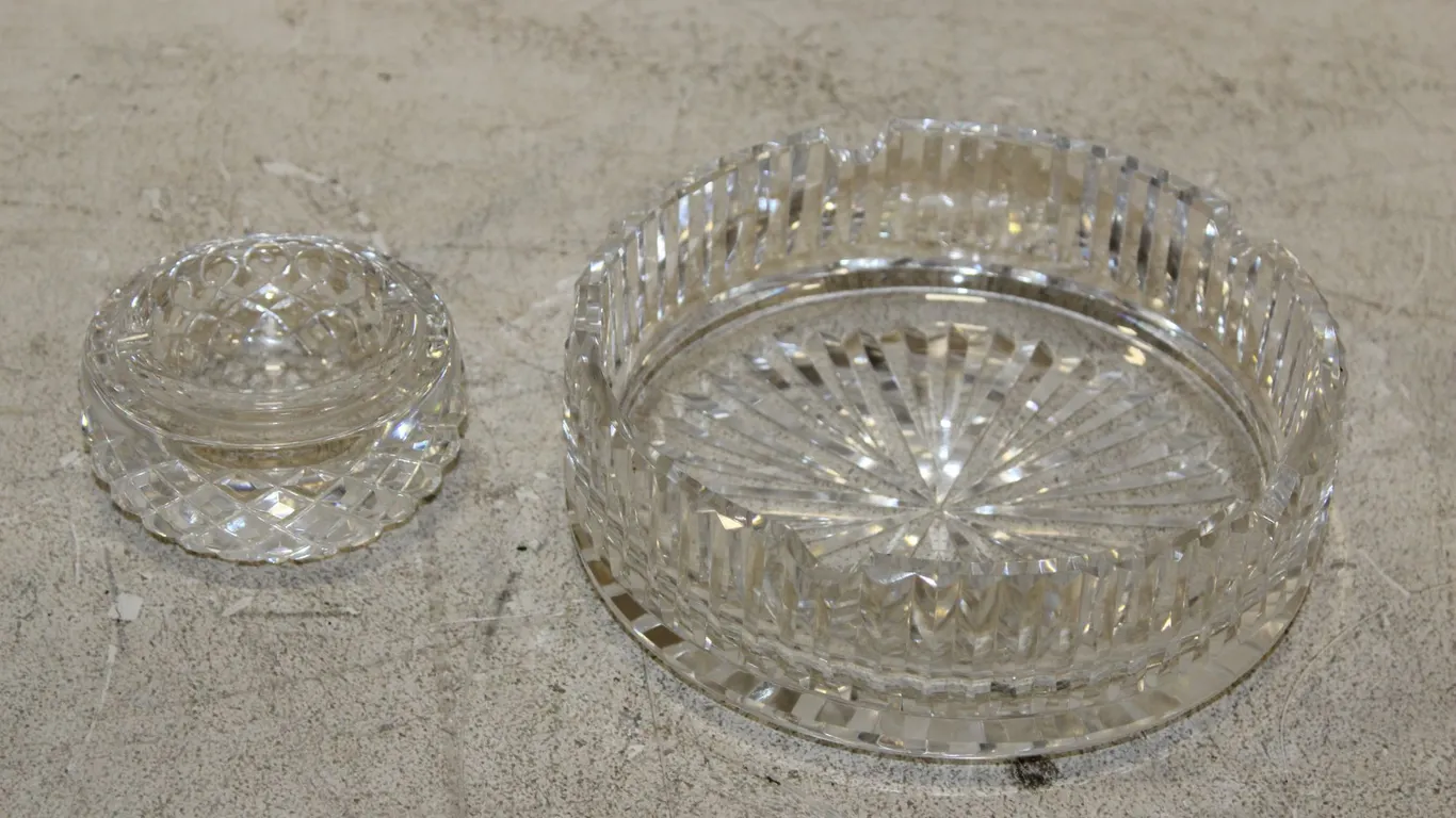 Crystal Bowl & Bottle Coaster