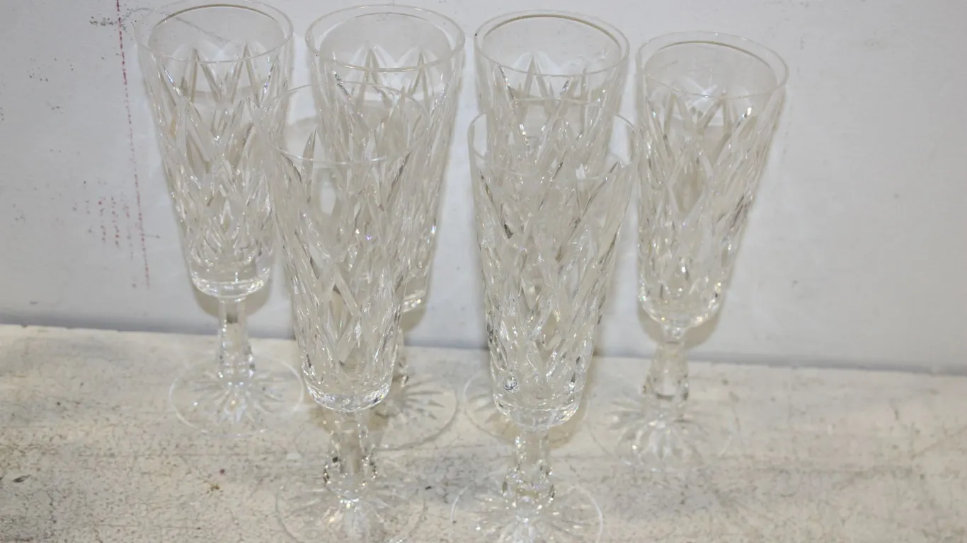 Waterford Kinsdale Crystal Champagne Flutes