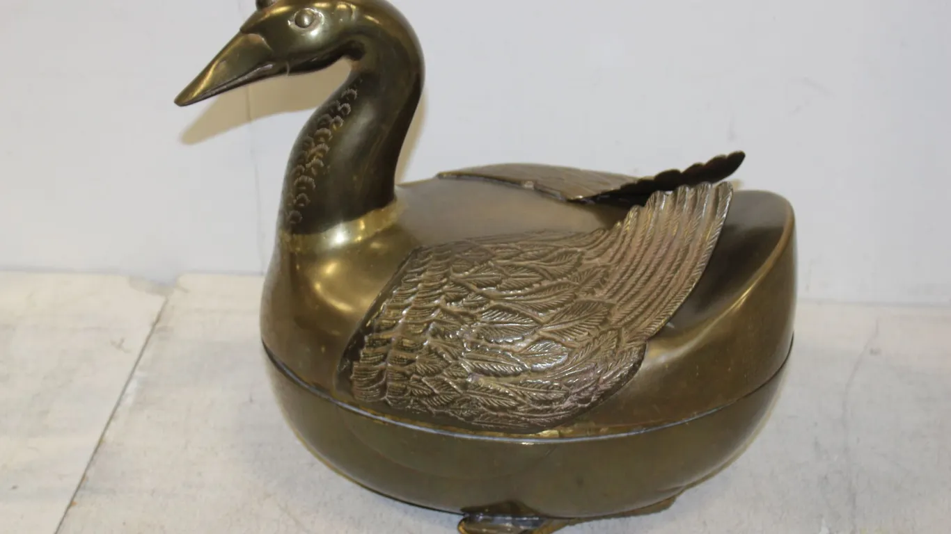 Brass Goose Box