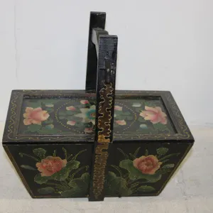Folk Art Sewing Basket