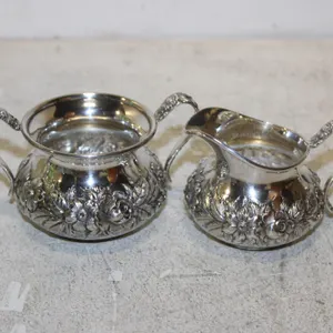 Sterling Silver Creamer & Sugar