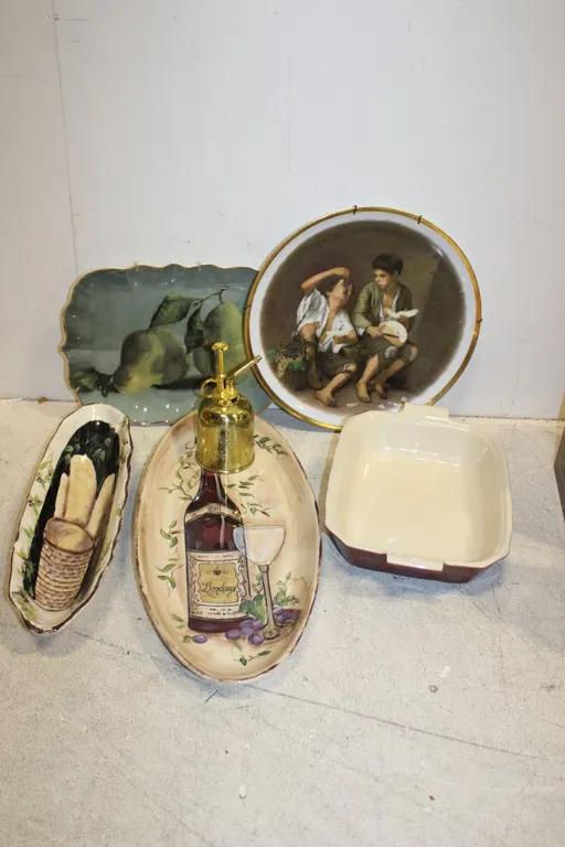 Ceramic Serving Pieces & Plant Mister