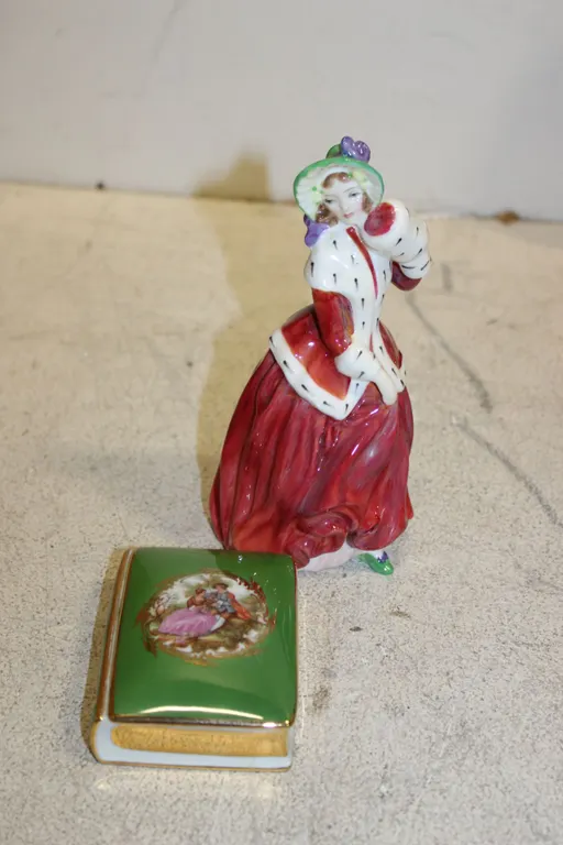 Royal Doulton Figurine & Limoges Trinket Box