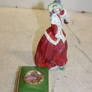 Royal Doulton Figurine & Limoges Trinket Box