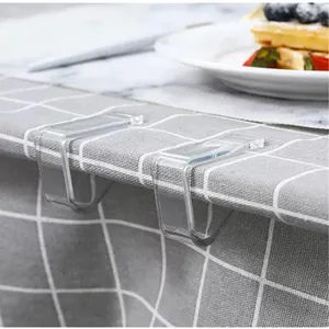 Transparent Tablecloth Clips - Invisible plastic clip windproof clip fixed. New