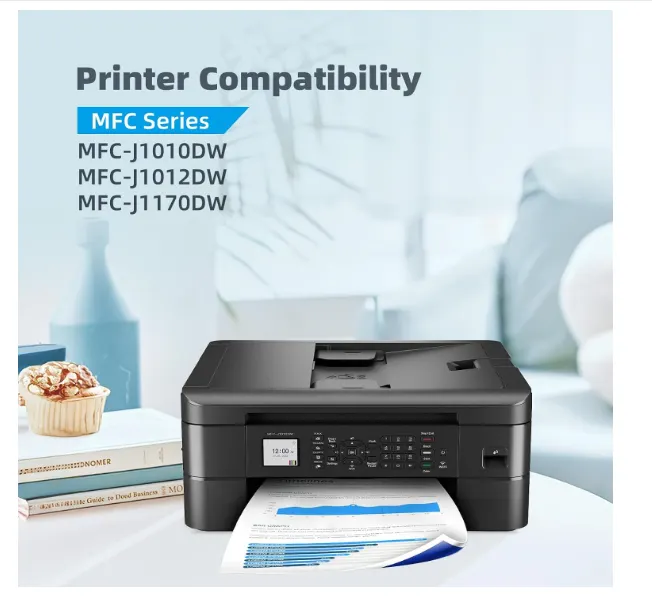 LC401XL Ink Cartridges Replacement for Brother LC401 LC401 XL Ink (4 Pack) New Sealed See Descriptio
