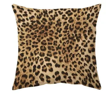 16 X 16 Cheetah Print Throw Pillow Cover for Indoors Cushion Cover