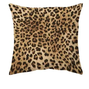 16 X 16 Cheetah Print Throw Pillow Cover for Indoors Cushion Cover