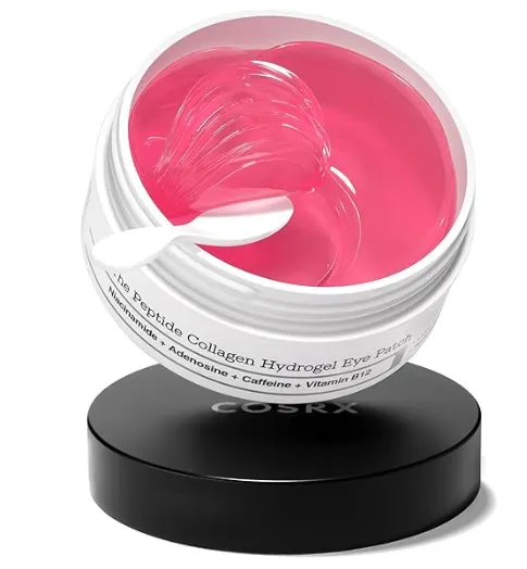 COSRX Pink Peptides Collagen Hydrogel Eye Patch for Puffy Eyes (60 Count) - New Sealed