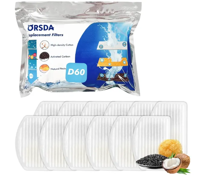Cat Water Fountain Filters, Carbon and Resin Filters ONLY for 100oz/3L Automatic Pet Fountain -New