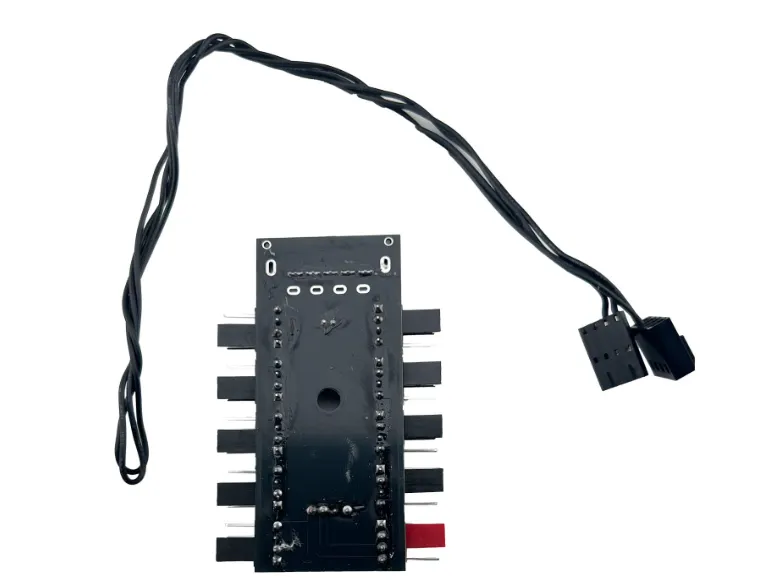 1-Pack 10 Way 4Pin PWM PC Fan Hub with Cable Computer Cooling Fan Extender