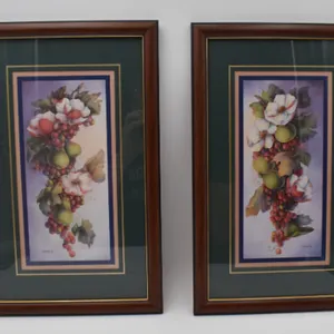 Set of 2 Vintage Framed Prints by Artist Dorothy Mullins Home Interior Item