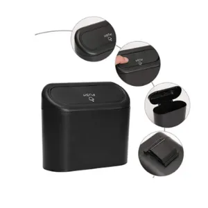 Car Trash Can with Leak-Proof Lid, Car Door Hanging Storage Box & Organizer,