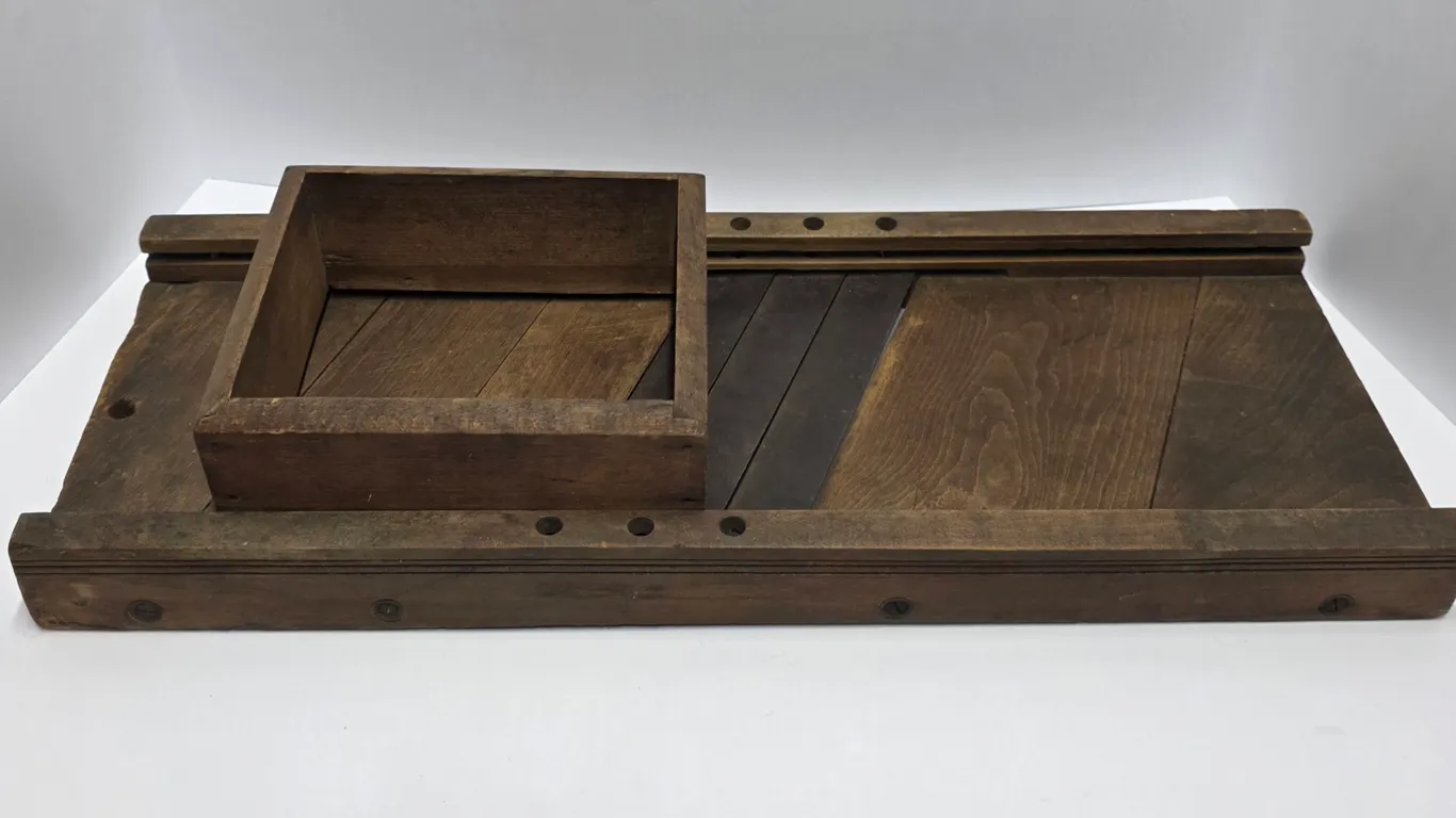 Antique Wooden Slaw Cutter