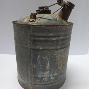 Vintage Metal Oil / Kerosene Can with Spout