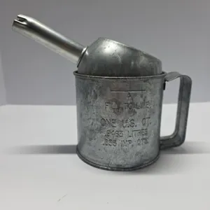 Vintage Galvanized Metal Oil Can