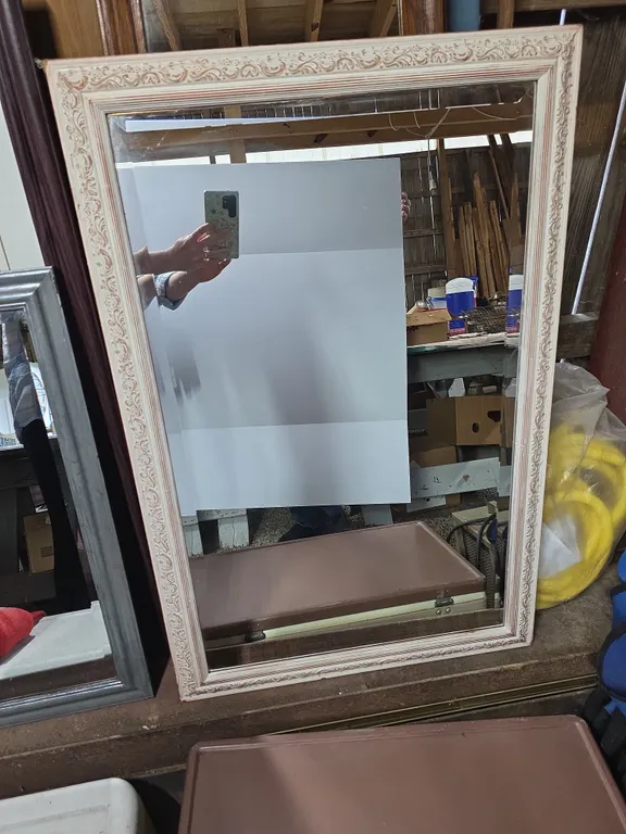 Large Framed Wall Mirror