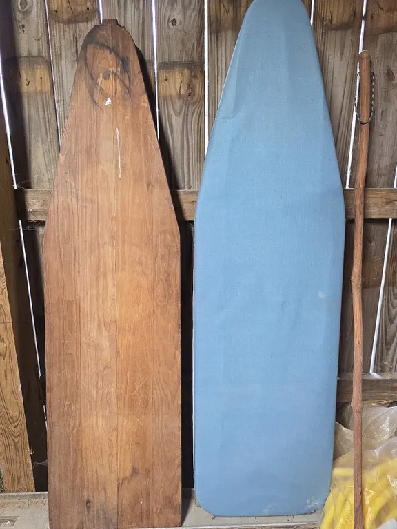 Pair of Metal and Wooden Ironing Boards