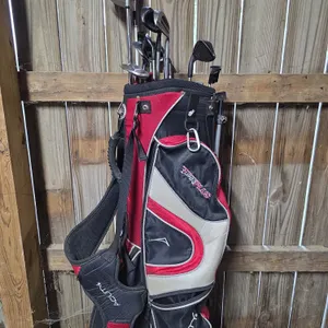 Golf Bag with Assorted Golf Clubs