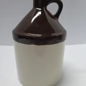 Brown & Cream Stoneware Jug Ohio Stoneware USA Zanesville