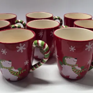 Christmas Snowman Mugs - Set of 8