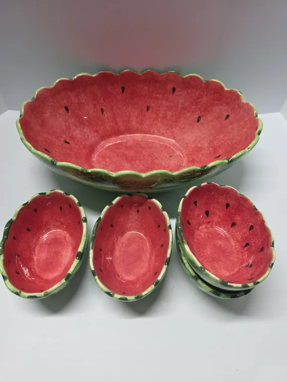 Watermelon Serving Bowl & Dishes Set