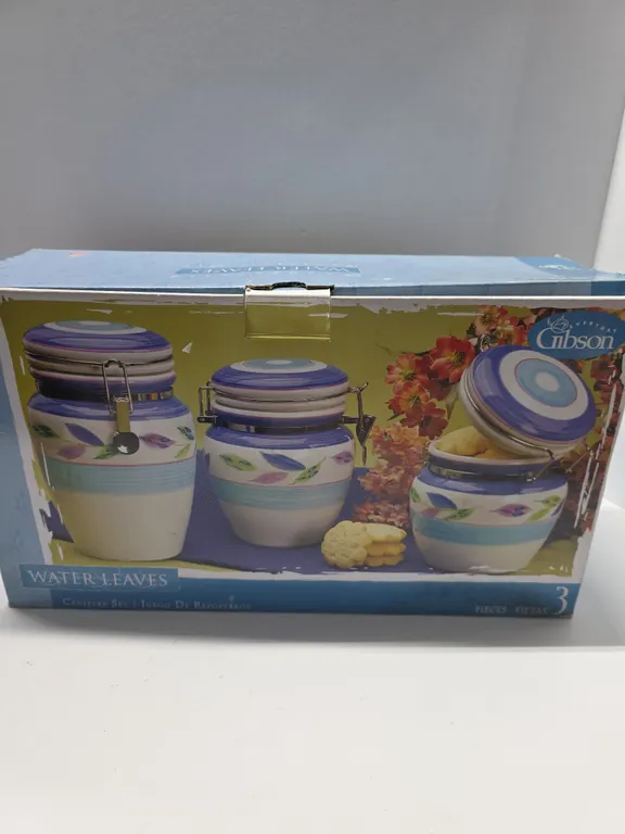 Decorative Canister / Crock Set in Box