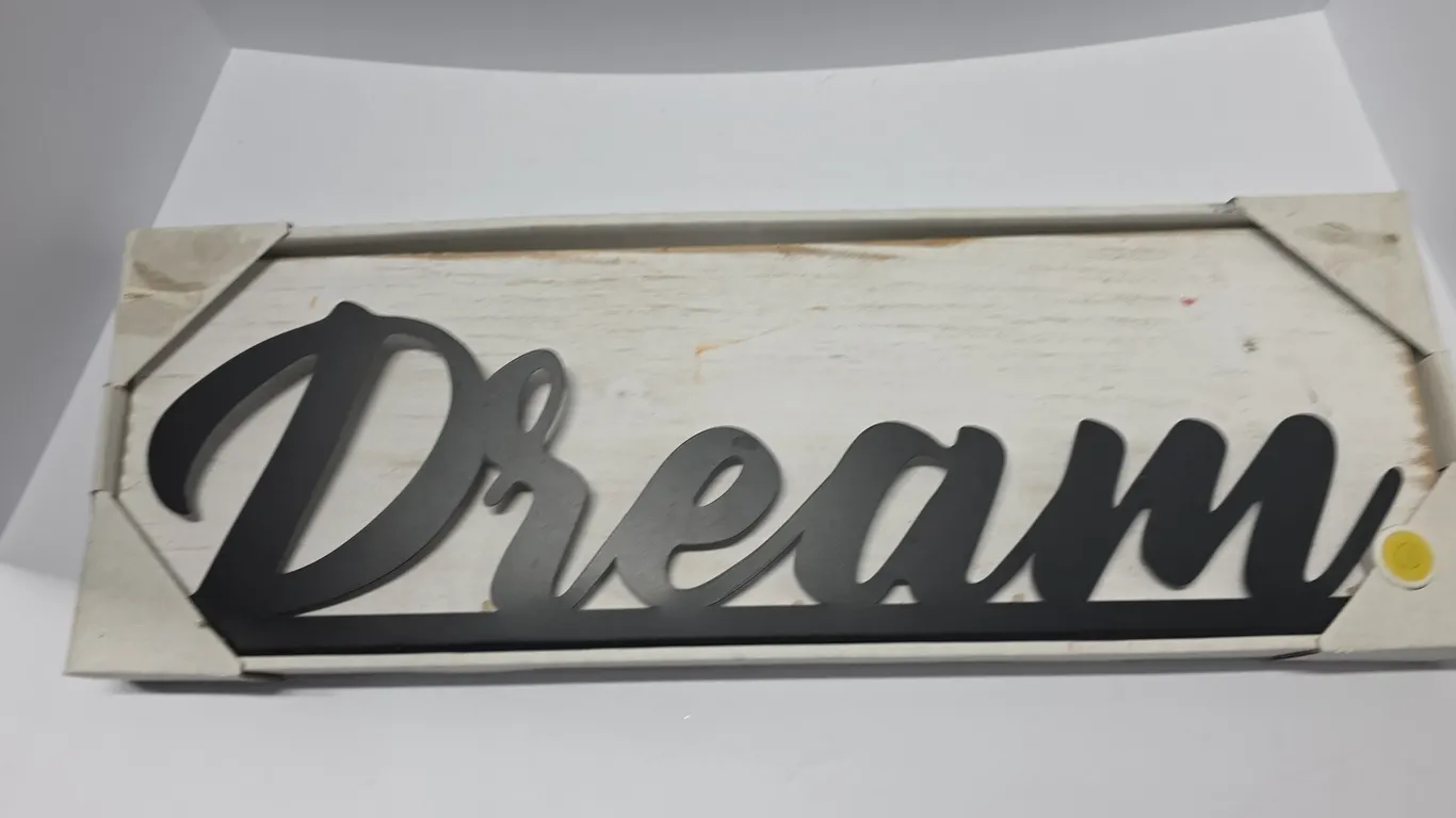 Metal Dream Wall Sign