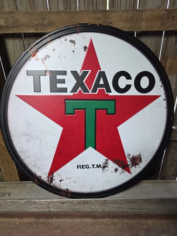 Texaco Reproduction Metal Advertising Sign