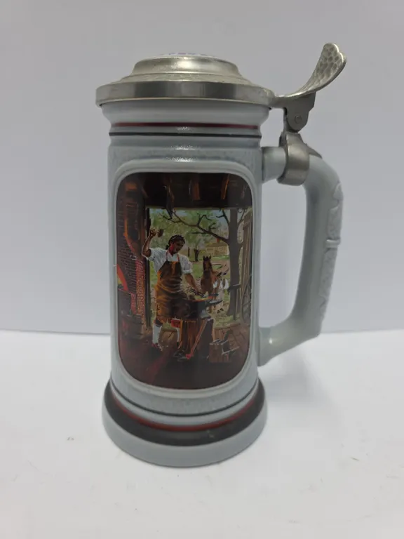 Antique Avon Decorative Lidded Beer Stein