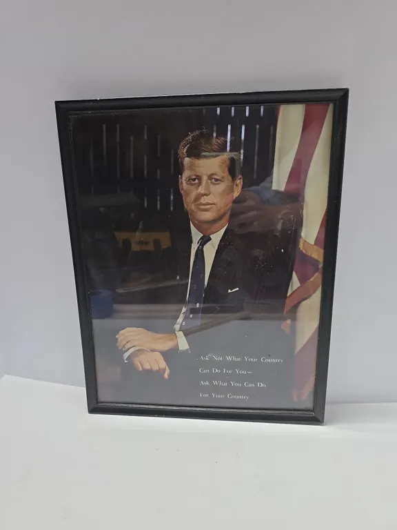 Framed John F. Kennedy Portrait