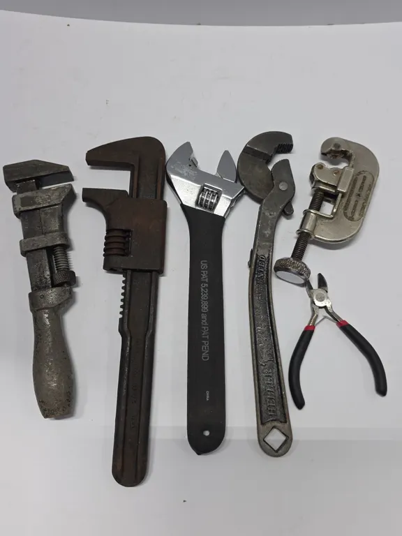 Vintage Pipe Wrenches & Adjustable Wrenches