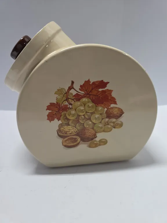 Ceramic Fruit Motif Kitchen Canister