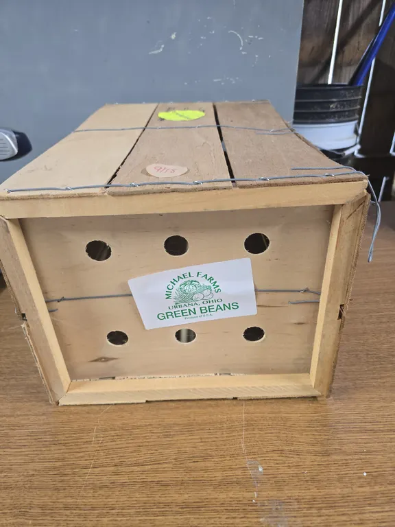 Wooden Green Bean Crate