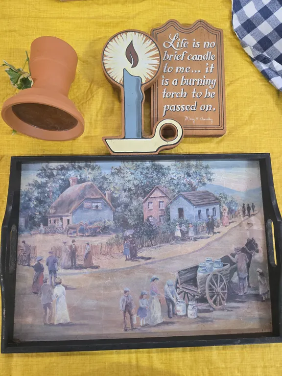 Country Decor & Serving Tray